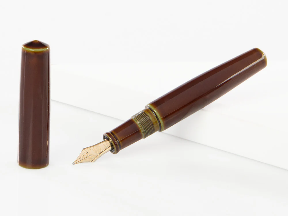 Nakaya Cigar Fountain Pen Piccolo, Heki-Tamenuri, Ebonite, Music - Image 2