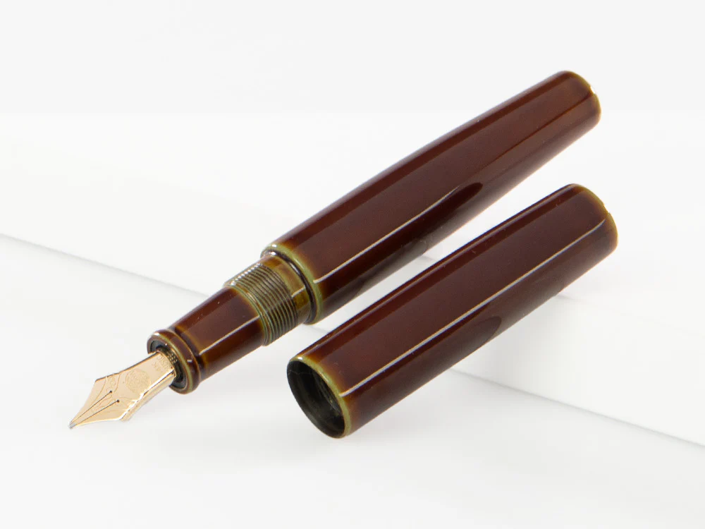 Nakaya Cigar Fountain Pen Piccolo, Heki-Tamenuri, Ebonite, Music - Image 4