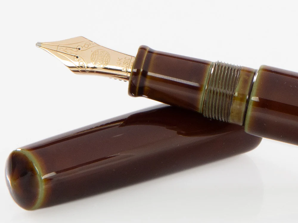 Nakaya Cigar Fountain Pen Piccolo, Heki-Tamenuri, Ebonite, Music - Image 5