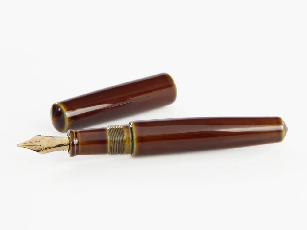 Nakaya Cigar Fountain Pen Piccolo, Heki-Tamenuri, Ebonite, Music - Image 7