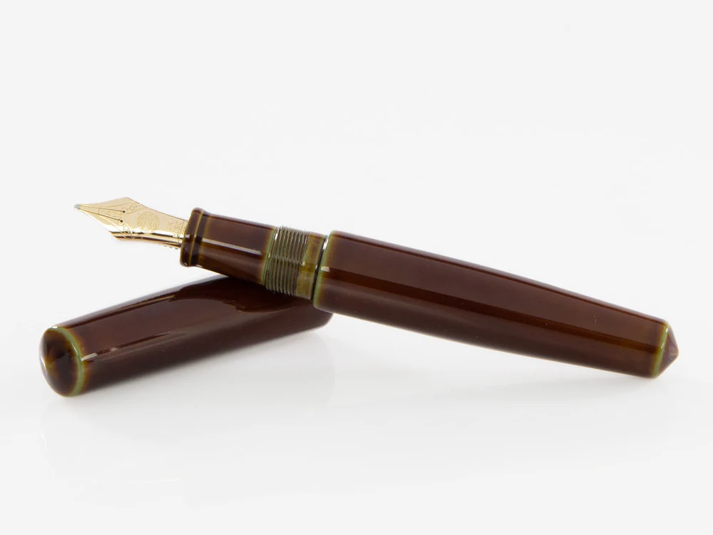 Nakaya Cigar Fountain Pen Piccolo, Heki-Tamenuri, Ebonite, Music - Image 8