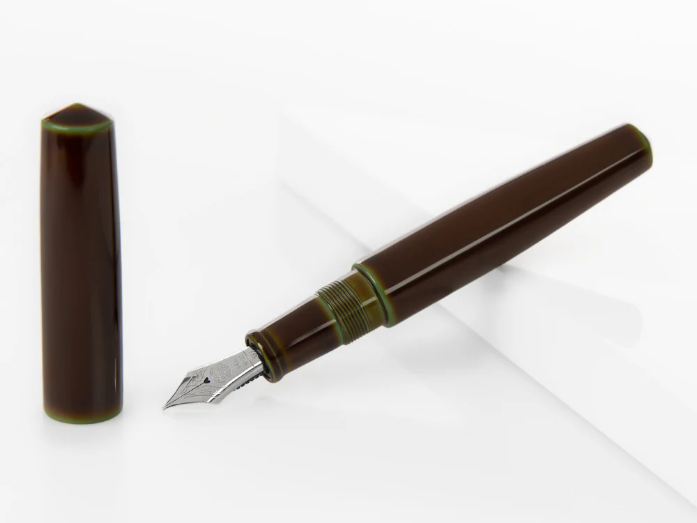 Nakaya Cigar Fountain Pen Piccolo, Heki-Tamenuri, Gold 14k rodhium - Image 2
