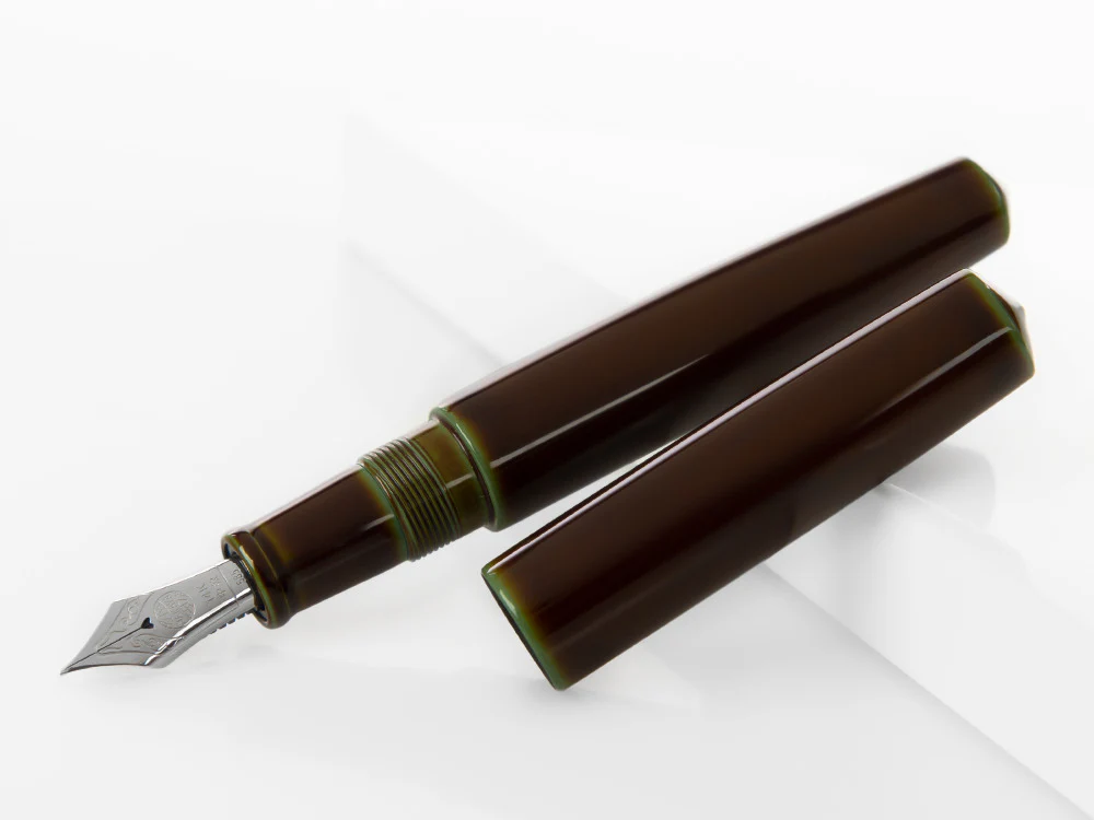 Nakaya Cigar Fountain Pen Piccolo, Heki-Tamenuri, Gold 14k rodhium - Image 4