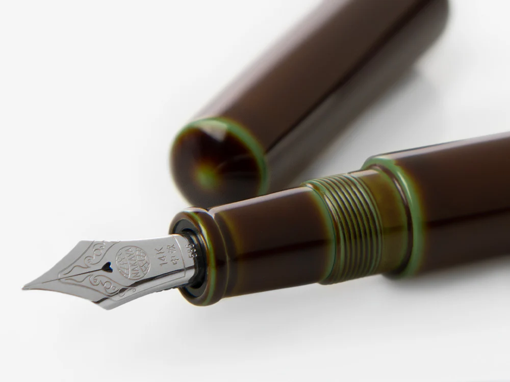 Nakaya Cigar Fountain Pen Piccolo, Heki-Tamenuri, Gold 14k rodhium - Image 5