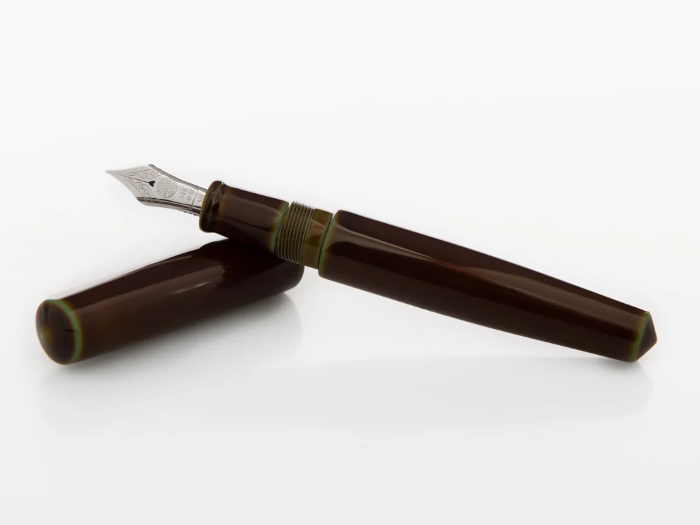 Nakaya Cigar Fountain Pen Piccolo, Heki-Tamenuri, Gold 14k rodhium - Image 8