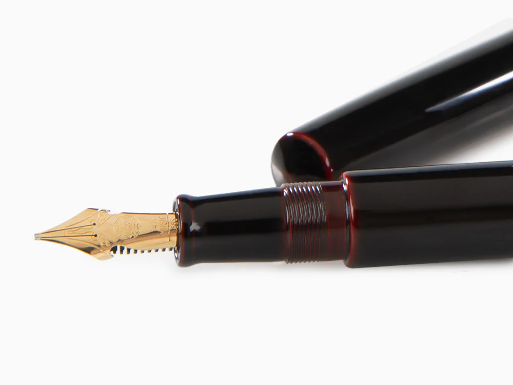Nakaya Cigar Fountain Pen Piccolo, Kuro-Tamenuri, Ebonite, Music - Image 5