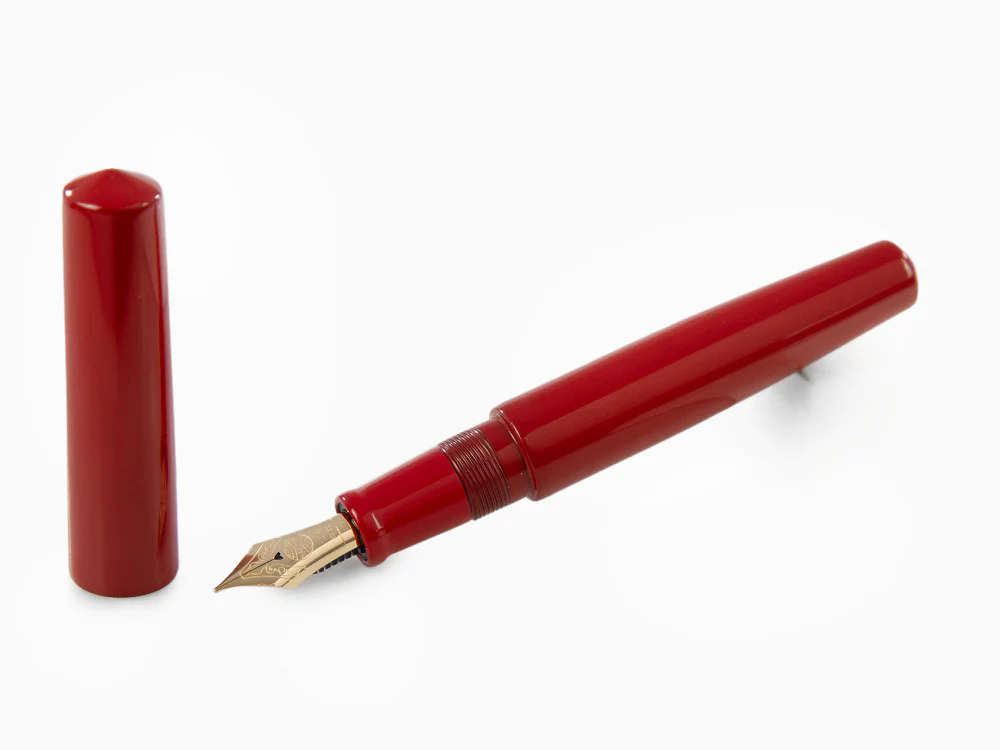 Nakaya Cigar Fountain Pen Piccolo, Shu, Ebonite, 14k Gold - Image 2