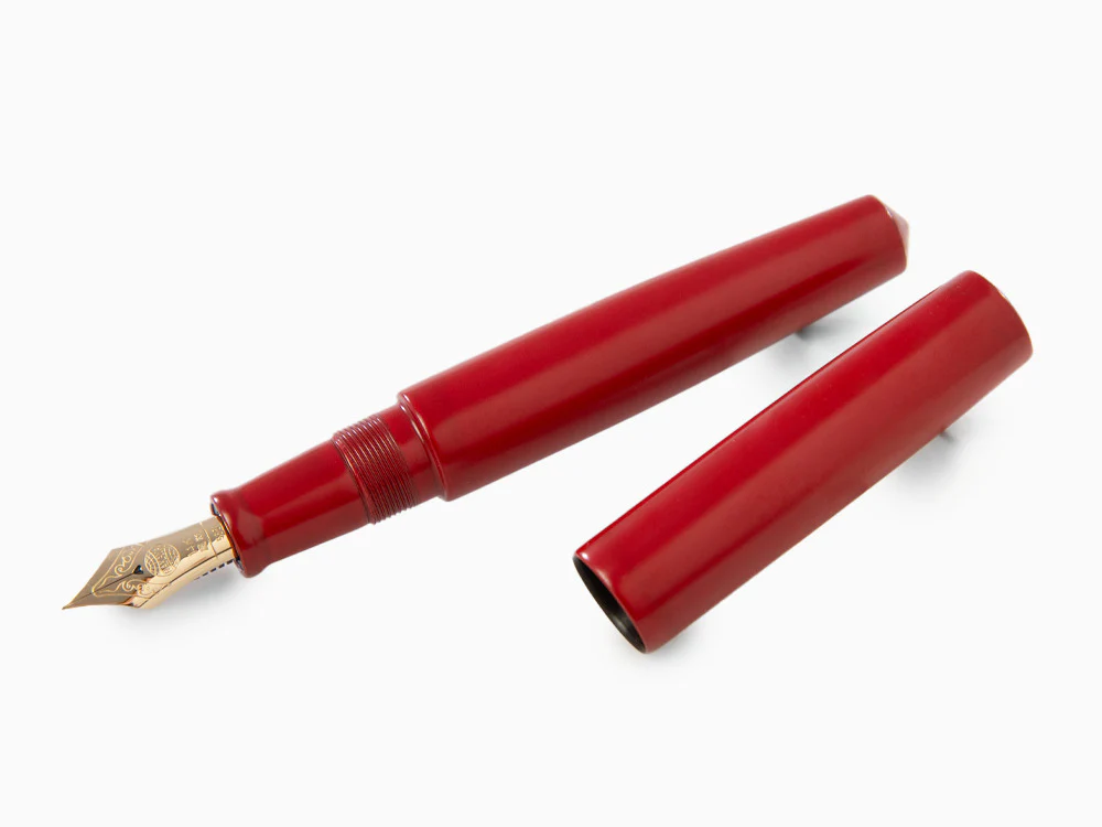 Nakaya Cigar Fountain Pen Piccolo, Shu-nurippanashi, Ebonite, 14k Gold - Image 4