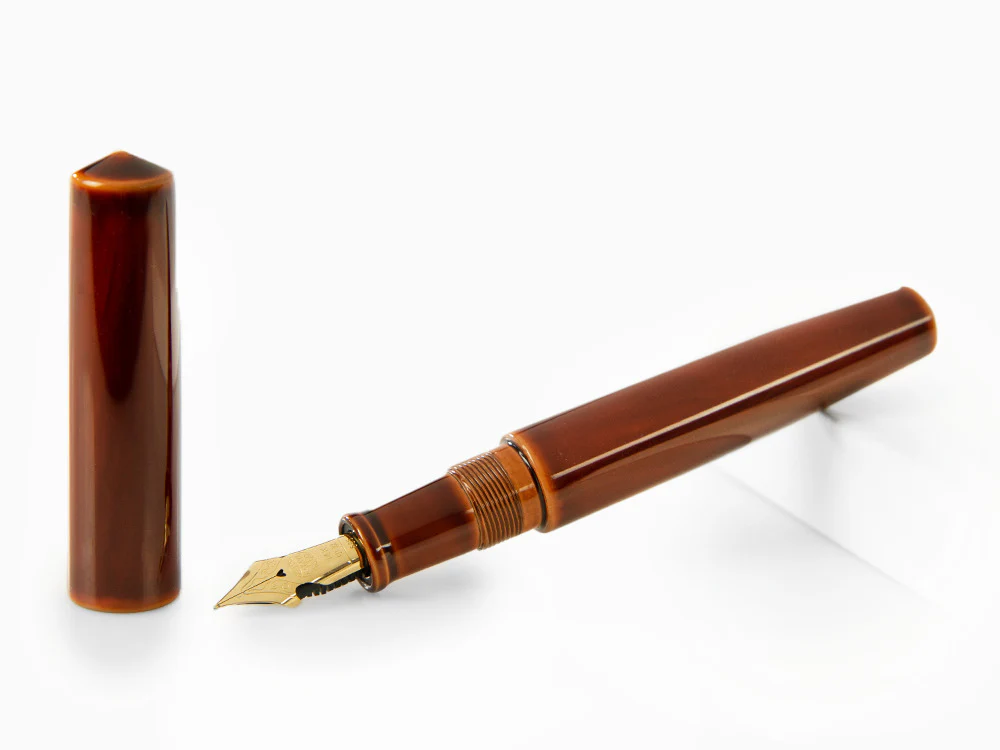 Nakaya Cigar Fountain Pen Piccolo, Toki-Tamenuri, Ebonite, Elastic Nib - Image 2