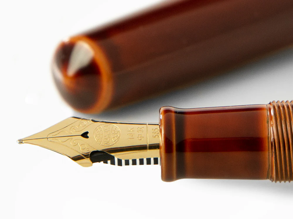 Nakaya Cigar Fountain Pen Piccolo, Toki-Tamenuri, Ebonite, Elastic Nib - Image 5