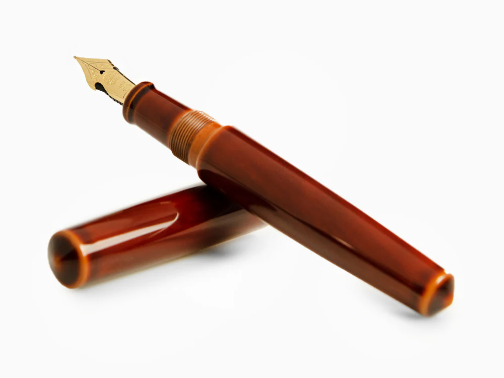 Nakaya Cigar Fountain Pen Piccolo, Toki-Tamenuri, Ebonite, Elastic Nib - Image 8