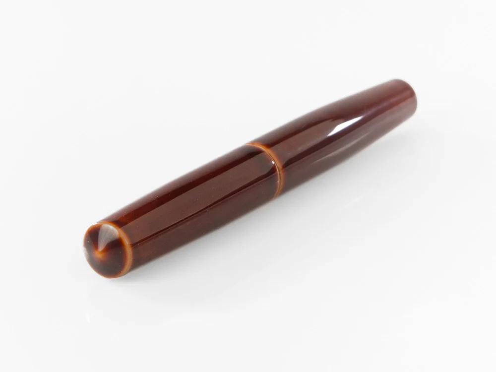 Nakaya Cigar Fountain Pen Piccolo, Toki-Tamenuri, Ebonite, Rodhium - Image 6