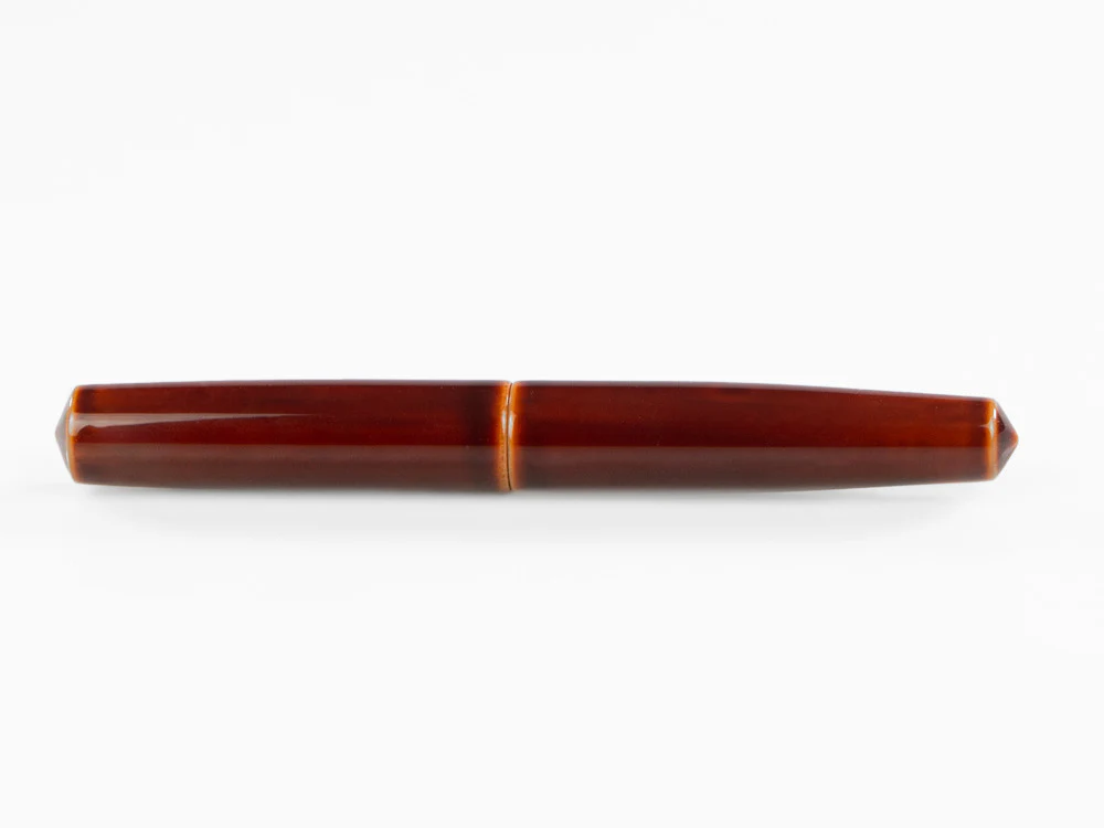 Nakaya Cigar Fountain Pen Piccolo, Toki-Tamenuri, Ebonite, Rodhium - Image 9
