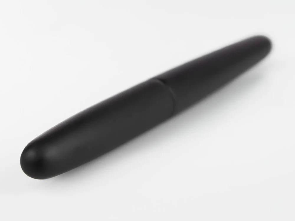 Nakaya Cigar Fountain Pen Portable, Black Hairline, Rodhium - Image 6