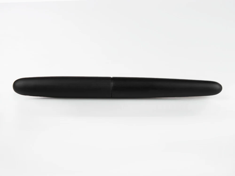 Nakaya Cigar Fountain Pen Portable, Black Hairline, Rodhium - Image 9