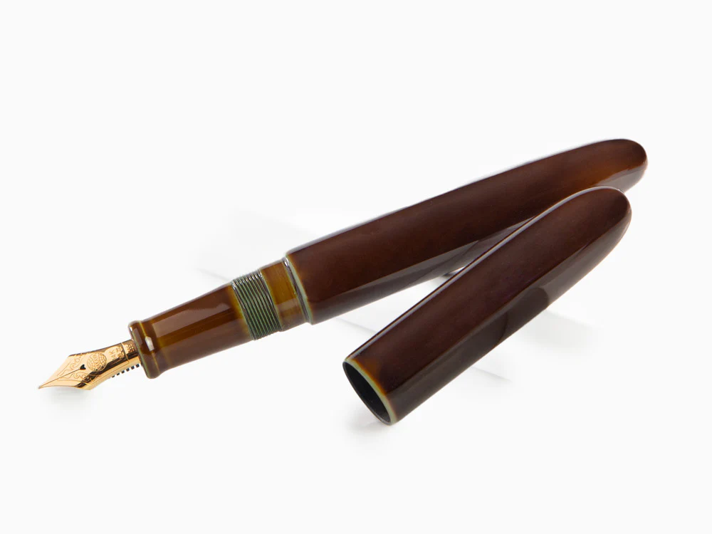 Nakaya Cigar Fountain Pen Portable, Heki-Tamenuri, Urushi lacquer, 17mm - Image 4