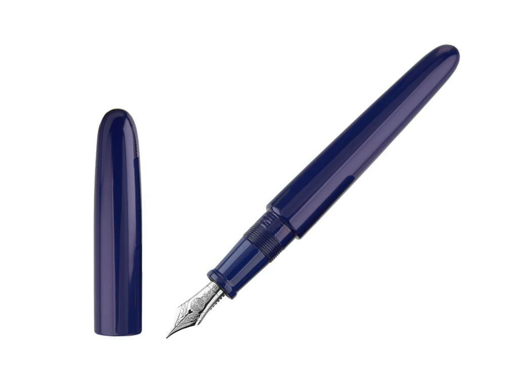 Nakaya Cigar Fountain Pen Portable, Kikyo, Urushi lacquer, Rhodium - Image 2