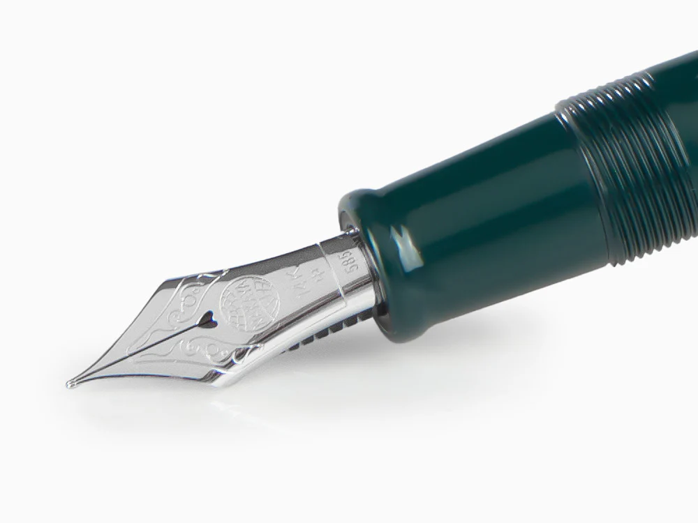 Nakaya Cigar Fountain Pen Portable, Midori, Ebonite, Gold 14k rodhium - Image 5