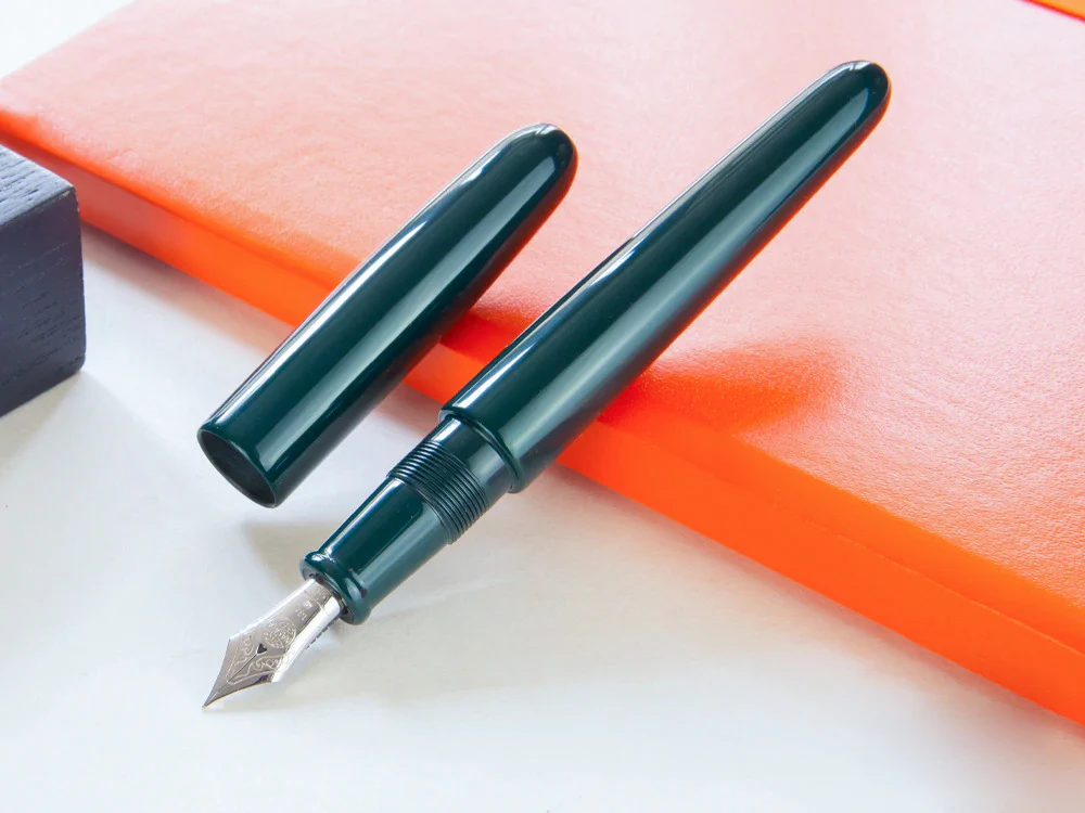 Nakaya Cigar Fountain Pen Portable, Midori, Ebonite, Gold 14k rodhium - Image 9