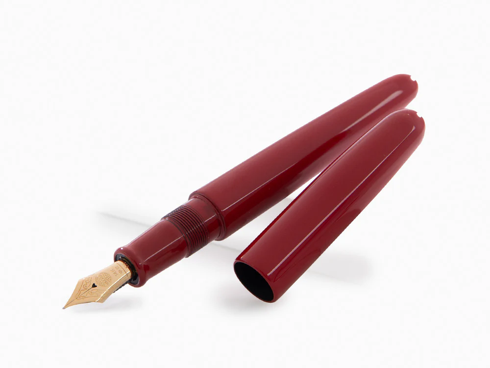 Nakaya Cigar Fountain Pen Portable, Shu, Ebonite, 14k Gold - Image 4