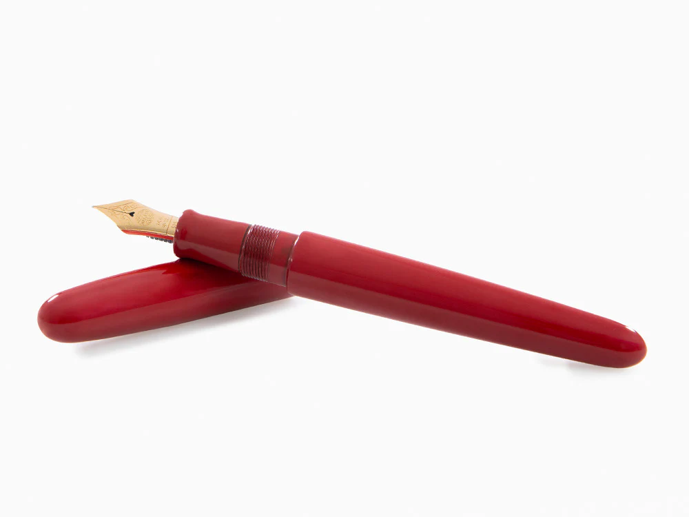 Nakaya Cigar Fountain Pen Portable, Shu, Ebonite, 14k Gold - Image 8