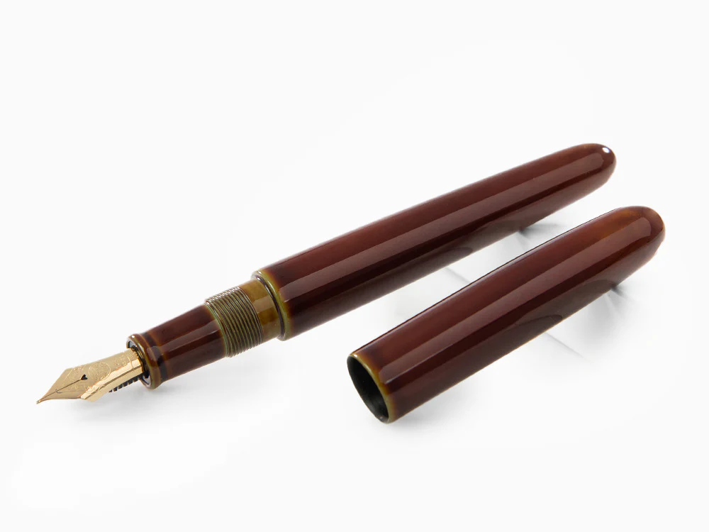 Nakaya Cigar Heki-Tamenuri Fountain Pen Portable, Ebonite Urushi lacquer - Image 4