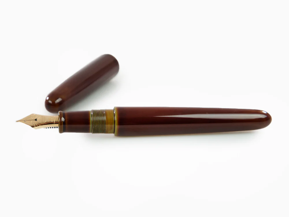 Nakaya Cigar Heki-Tamenuri Fountain Pen Portable, Ebonite Urushi lacquer - Image 7