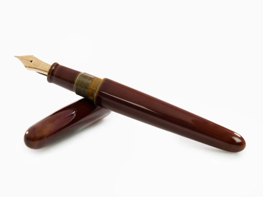 Nakaya Cigar Heki-Tamenuri Fountain Pen Portable, Ebonite Urushi lacquer - Image 8