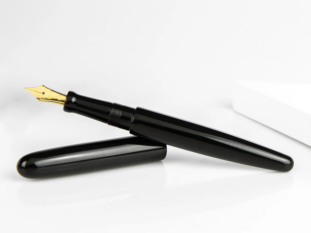 Nakaya Cigar Kuro-Roiro Fountain Pen Long, Black, Ebonite - Image 3
