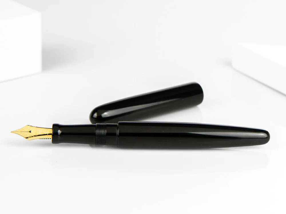 Nakaya Cigar Kuro-Roiro Fountain Pen Long, Black, Ebonite - Image 5