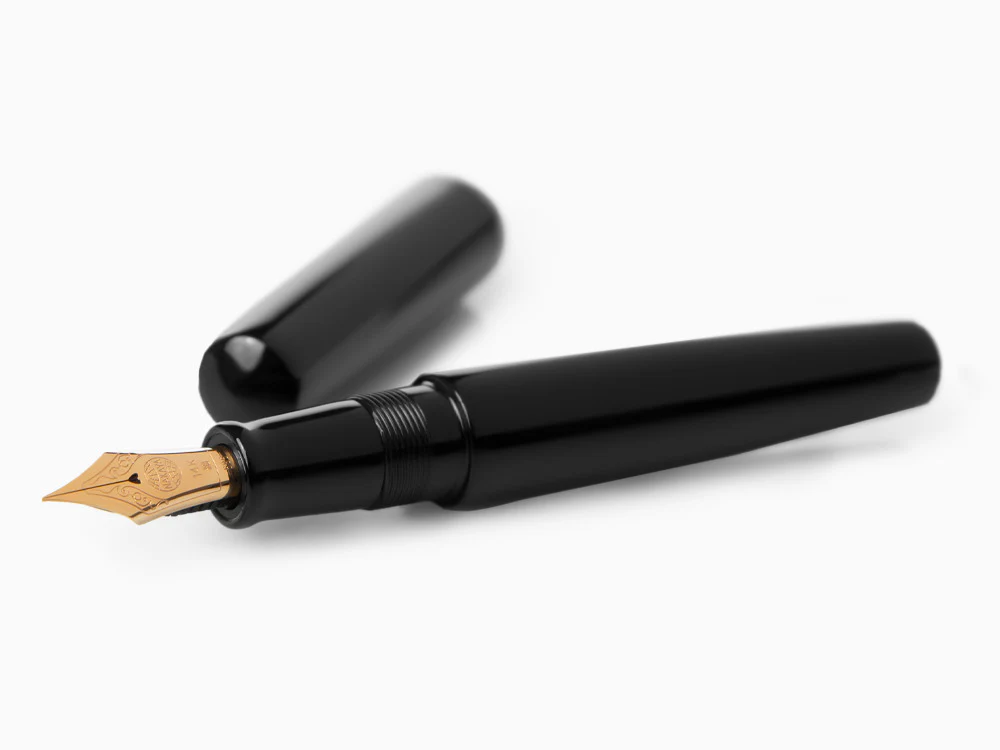 Nakaya Cigar Kuro-Roiro Fountain Pen Piccolo, Black, 14K Rose gold - Image 7