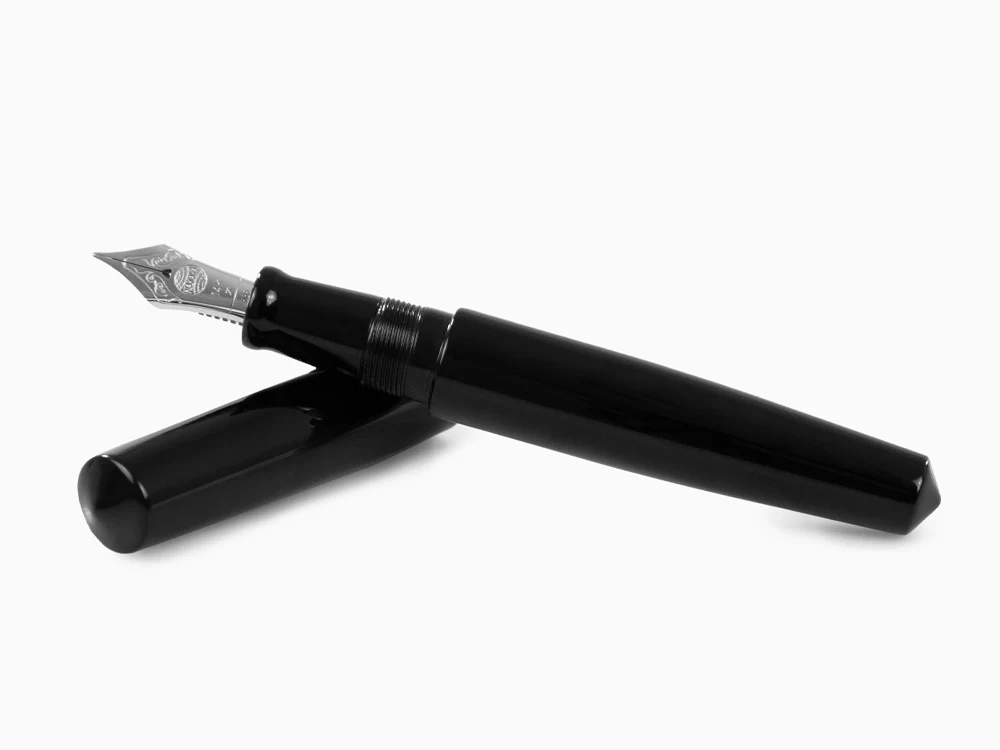 Nakaya Cigar Kuro-Roiro Fountain Pen Piccolo, Black, Gold 14k rodhium - Image 8