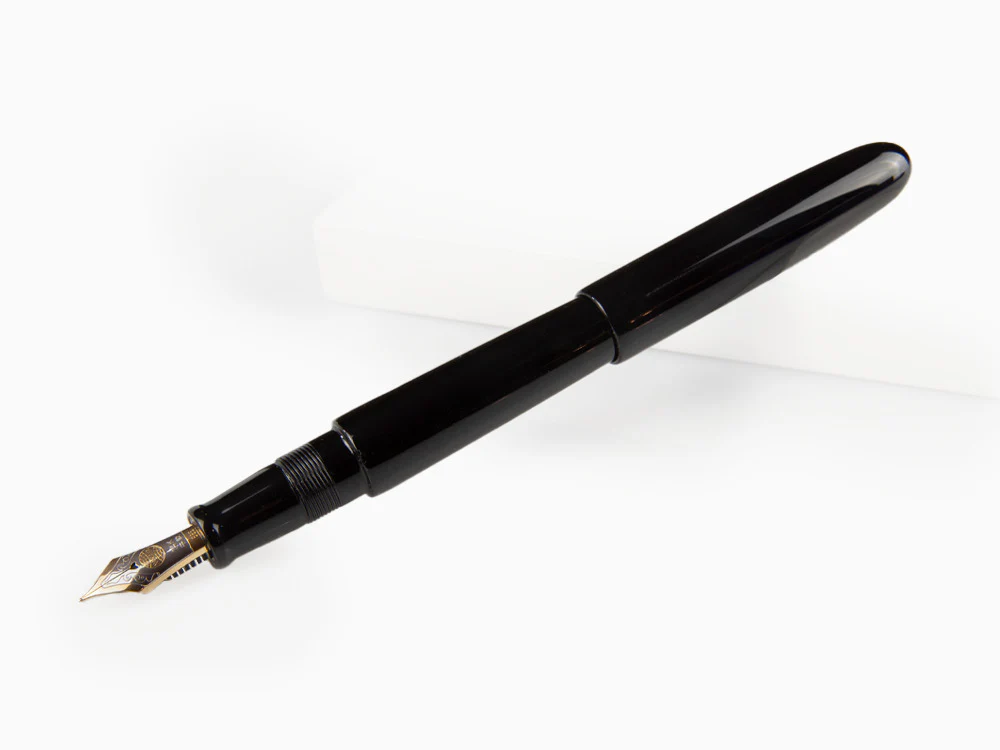 Nakaya Cigar Kuro-Roiro Fountain Pen Portable, Black, 14k Gold bicolour - Image 4