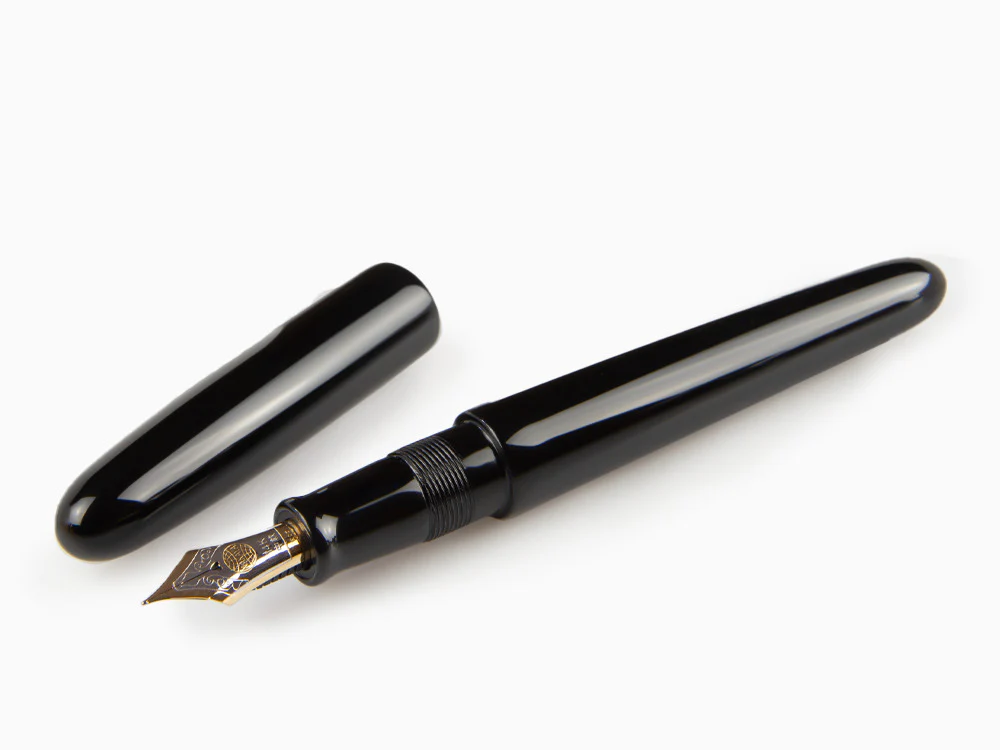 Nakaya Cigar Kuro-Roiro Fountain Pen Portable, Black, 14k Gold bicolour - Image 7