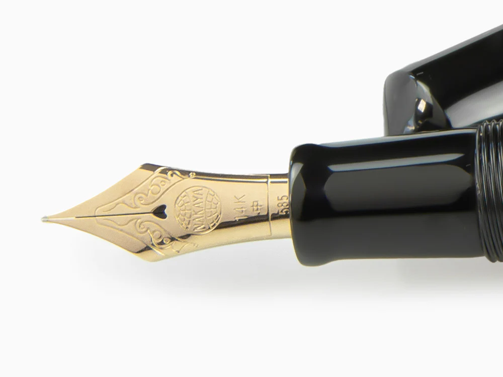 Nakaya Cigar Kuro-Roiro Piccolo Fountain Pen, Black, Urushi lacquer - Image 5