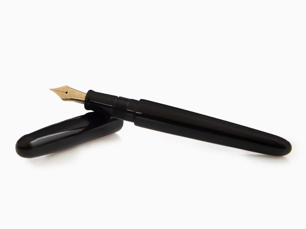 Nakaya Cigar Kuro-Roiro Portable Black Fountain Pen, Urushi lacquer - Image 8