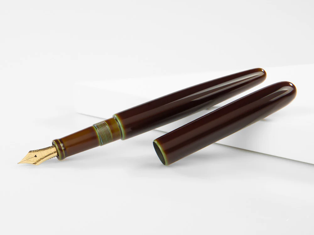 Nakaya Cigar Long Heki-Tamenuri Fountain Pen, Ebonite, Urushi lacquer - Image 4