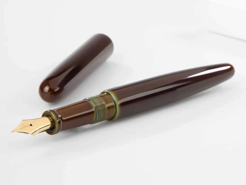 Nakaya Cigar Long Heki-Tamenuri Fountain Pen, Ebonite, Urushi lacquer - Image 7