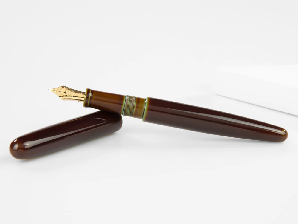 Nakaya Cigar Long Heki-Tamenuri Fountain Pen, Ebonite, Urushi lacquer - Image 8