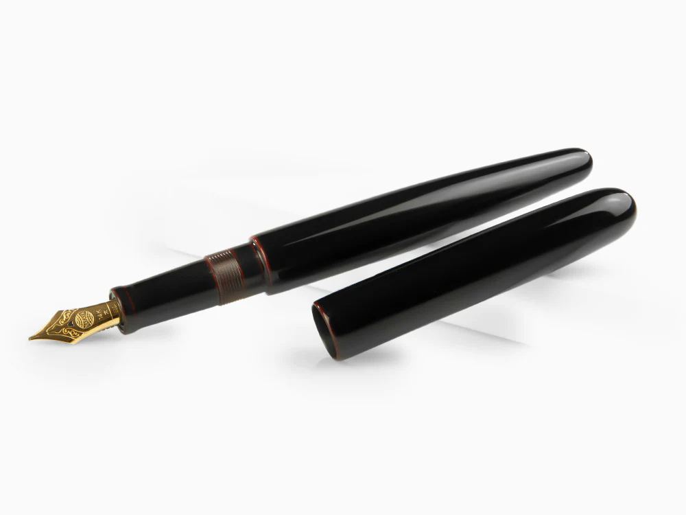 Nakaya Cigar Long Kuro-Tamenuri Fountain Pen, Ebonite, Urushi lacquer - Image 4