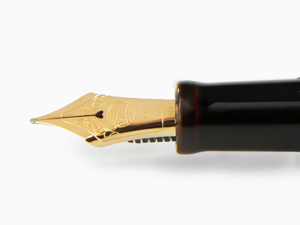 Nakaya Cigar Long Kuro-Tamenuri Fountain Pen, Ebonite, Urushi lacquer - Image 5