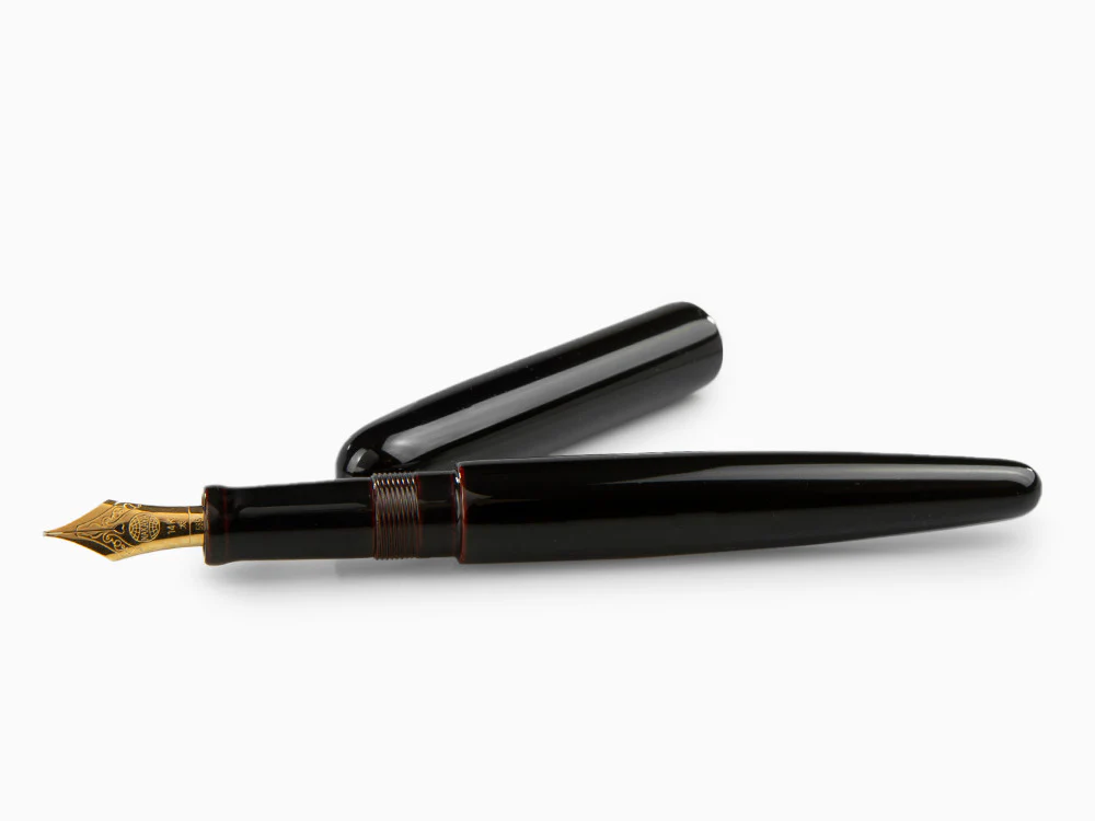 Nakaya Cigar Long Kuro-Tamenuri Fountain Pen, Ebonite, Urushi lacquer - Image 7