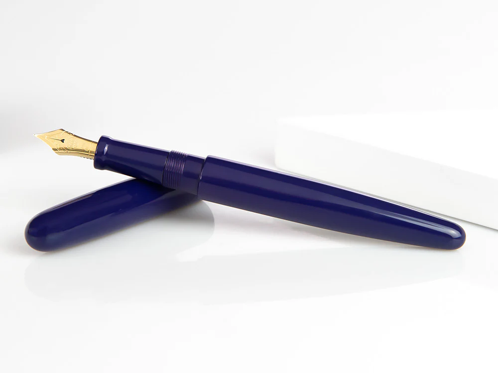 Nakaya Cigar Long Shobu Fountain Pen, Ebonite, 14k Gold - Image 6