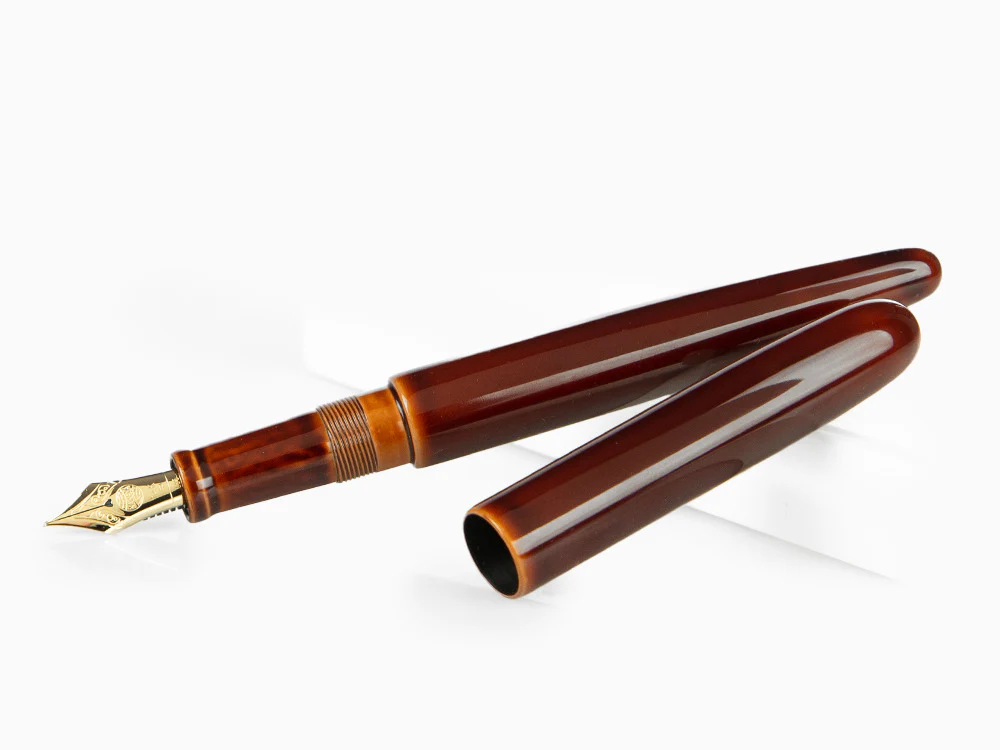 Nakaya Cigar Long Toki Tamenuri Fountain Pen, Ebonite and Urushi lacquer - Image 3