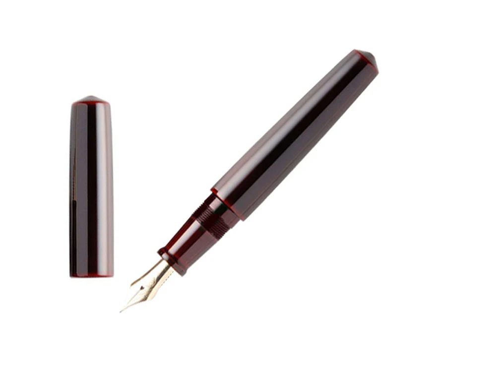 Nakaya Cigar Piccolo Aka-Tamenuri Fountain Pen, Elastic Nib