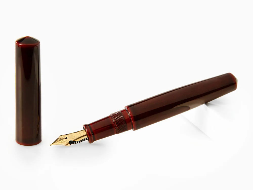Nakaya Cigar Piccolo Aka-Tamenuri Fountain Pen, Elastic Nib - Image 2