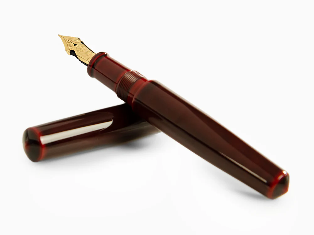 Nakaya Cigar Piccolo Aka-Tamenuri Fountain Pen, Elastic Nib - Image 8
