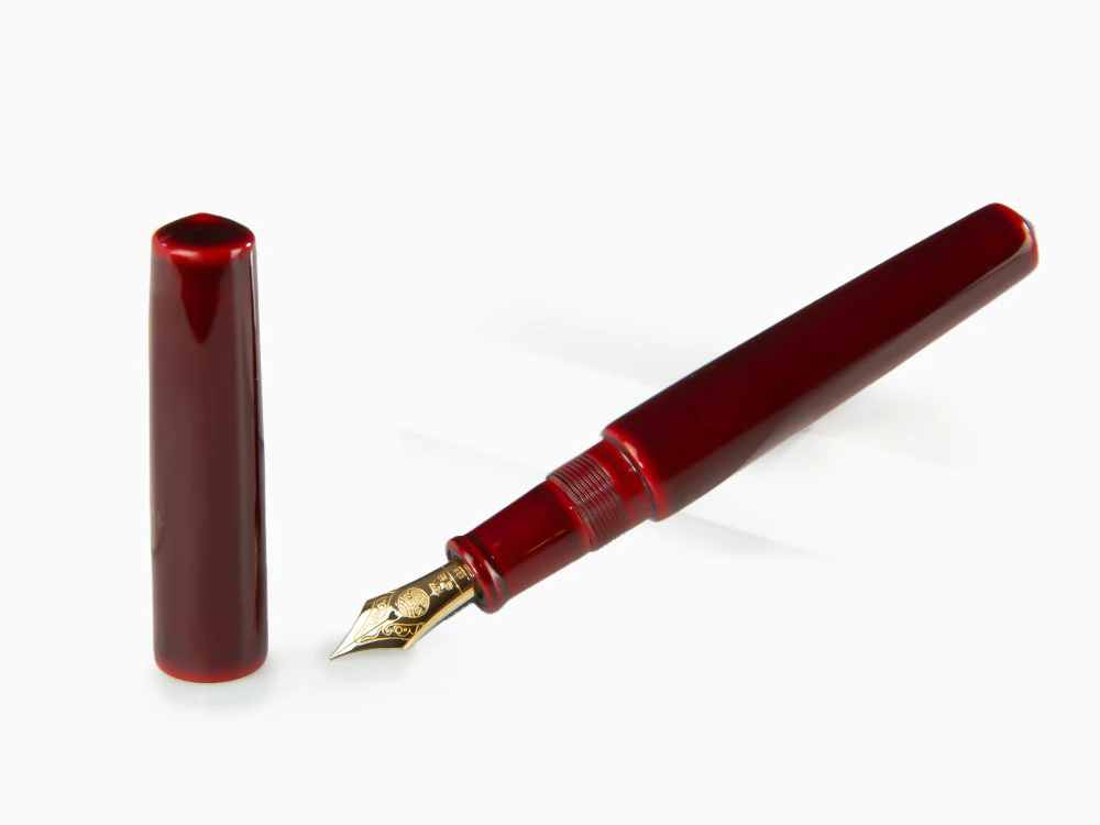 Nakaya Cigar Piccolo Fountain Pen, Aka Tamenuri, Ebonite - Image 2