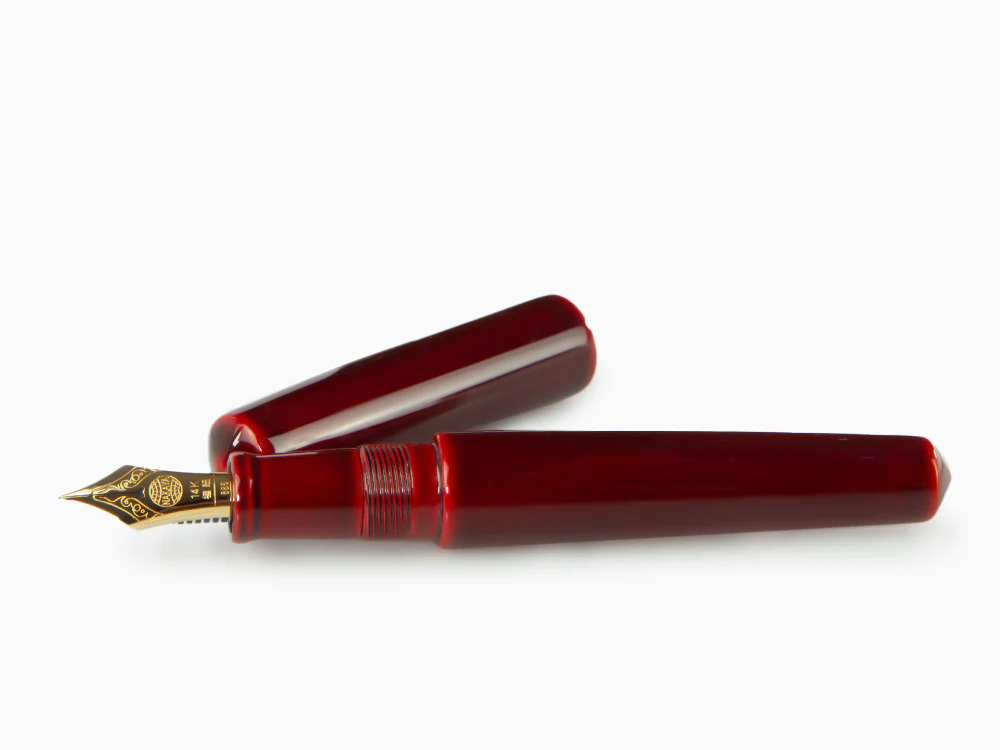 Nakaya Cigar Piccolo Fountain Pen, Aka Tamenuri, Ebonite - Image 7