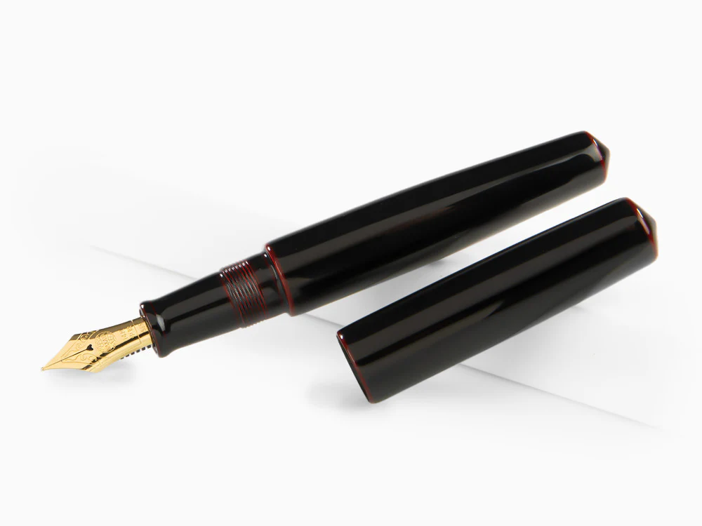 Nakaya Cigar Piccolo Fountain Pen, Kuro-Tamenuri, Ebonite - Image 4